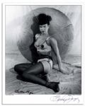 Bettie Page Signed 8'' x 10'' Photo