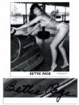Queen of Pin-Ups Bettie Page 8 x 10 Sexy Signed Photo -- Also Signed by Photographer Bunny Yeager