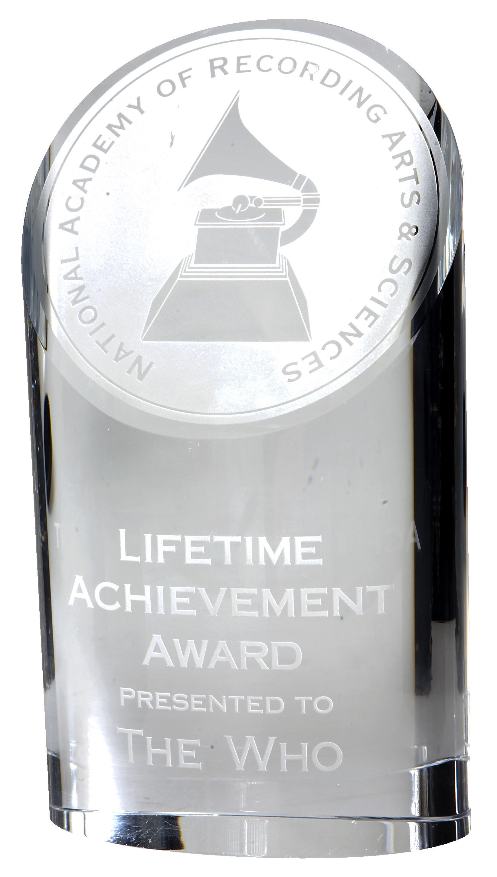 The Who Memorabilia ''The Who'' Grammy -- 2001 Lifetime Achievement Grammy Award -- Scarce