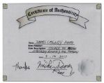 Rare James Cagney 8'' x 10'' Photo Signed & Dedicated to Mickey Rooney's Family -- With a Mickey Rooney COA