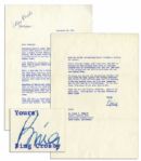 Bing Crosby Letter Signed From 1964 About His Sitcom -- ... the television series...a simple little family thing...Its difficult...you dont have much time to shoot these things...