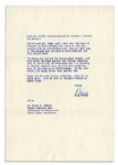 Bing Crosby Letter Signed From 1964 About His Sitcom -- ''... the television series...a simple little family thing...It's difficult...you don't have much time to shoot these things...''