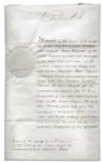 Queen Victoria Document Signed Appointing Sir Alexander Milne to ''The Most Eminent Order of the Indian Empire''