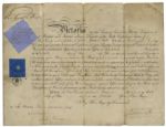 Queen Victoria 1877 Military Appointment Signed