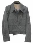 Martial Arts Legend Bruce Lee Personally Owned & Worn Grey Cotton Jacket -- With a COA From His Former Wife, Linda Lee