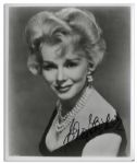 Four Eva Gabor Signed Photos 