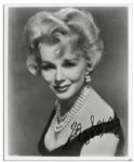 Four Eva Gabor Signed Photos 