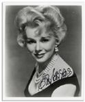 Four Eva Gabor Signed Photos 