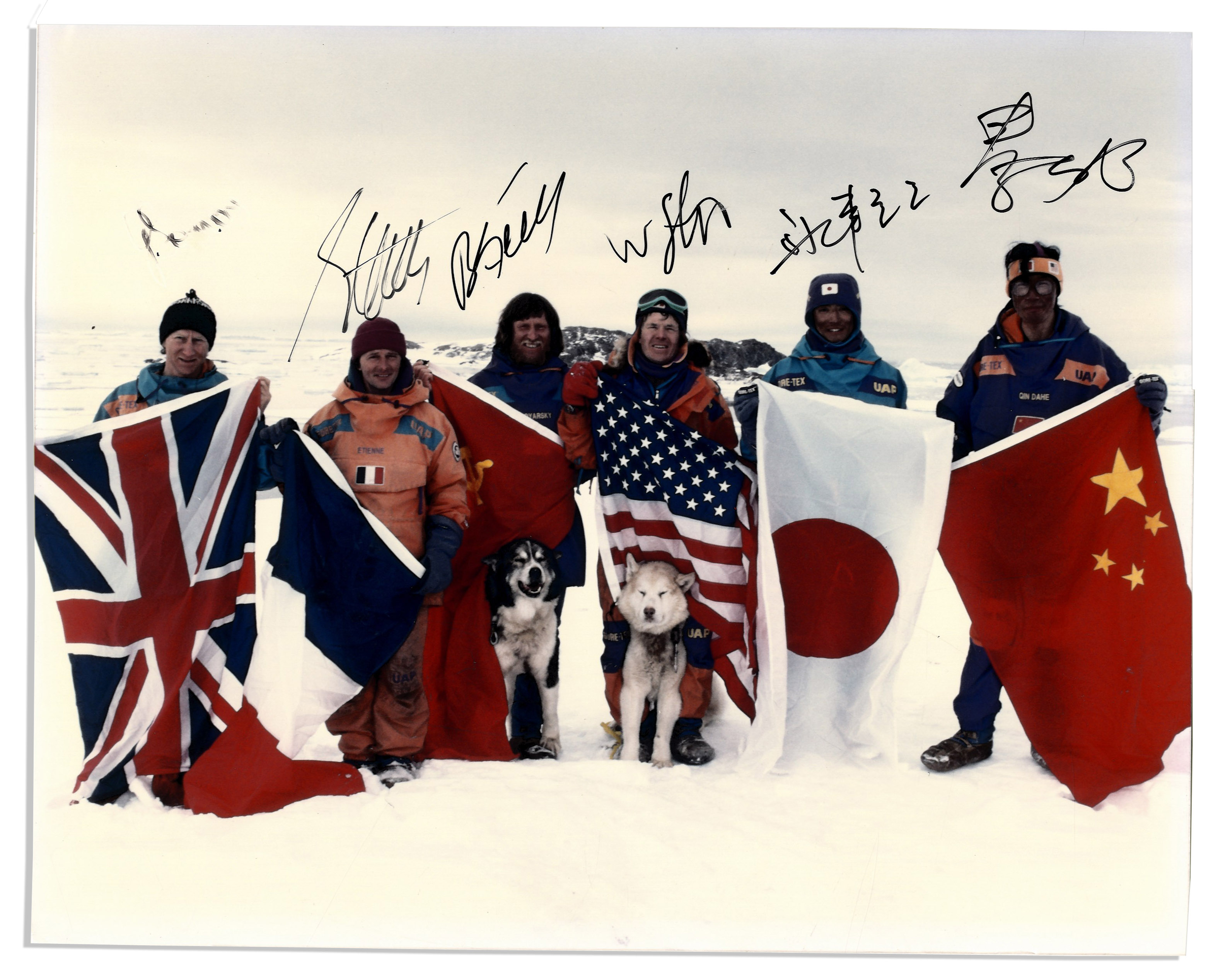 Lot Detail - Photo Signed by the Historic 1990 Trans-Antarctic