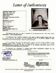 Baseball Commissioner Bart Giamatti Signed 8'' x 10'' Photo -- With JSA COA