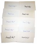 Baseball HOFer Waite Hoyt Lot of 10 Signed Cards