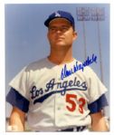 Don Drysdale 8 x 10 Photo Signed -- With PSA/DNA COA