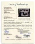 Photo Signed by Joe DiMaggio & Ted Williams -- 10'' x 8'' -- With JSA COA -- Near Fine