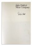 'Julia Child & More Company'' Signed -- ''...Everything she demonstrates on her second cooking-for-company television series...''