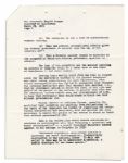 Walter O'Malley Autograph Note Signed -- ''...Calder Mackay at age 80 continues to be on the ball!'' 