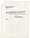Walter O'Malley Autograph Note Signed -- ''...Calder Mackay at age 80 continues to be on the ball!'' 