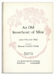 Signed Copy of James Whitcomb Riley's ''An Old Sweetheart of Mine'' -- With Illustrations by Howard Chandler Christy