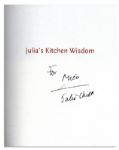 Julia Child Signed First Edition of ''Julia's Kitchen Wisdom''