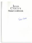 Julia Child Signed ''Julia Child's Menu Cookbook''