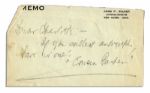 William Howard Taft Letter Signed as Chief Justice -- ''...My work on the Court monopolizes all the strength that I can give to it...'' -- 1924