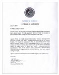 Apollo 15 Flown Niger Flag -- Signed & Inscribed by Al Worden