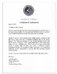 Apollo 15 Flown Senegal Flag -- Signed & Inscribed by NASA Astronaut Al Worden