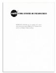 NASA Astronaut Ronald Evans Signed 8'' x 10'' Photo -- Flew On Last Mission to Moon -- 1972