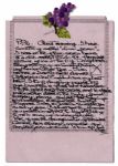 Jacqueline Bouvier's Eccentric Cousin Edie Bouvier Beale Autograph Letter Signed -- ''...the priest said, 'this is for Edith Bouvier who was married in this church.'...''