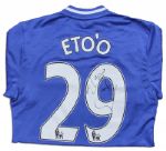 Samuel Eto'o Chelsea Match Worn Chelsea Shirt Signed
