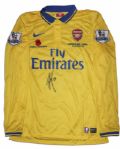 Arsenal Football Shirt Match Worn and Signed by Nicklas Bendtner