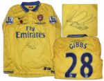 Arsenal Football Shirt Match Worn and Signed by Kieran Gibbs 
