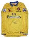 Arsenal Football Shirt Match Worn and Signed by Kieran Gibbs 