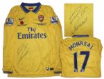 Arsenal Nacho Monreal Signed Soccer Jersey