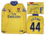 Arsenal Football Shirt Match Worn and Signed by Serge Gnabry