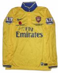 Arsenal Football Shirt Match Worn and Signed by Serge Gnabry