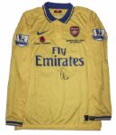 Arsenal Football Shirt Match Worn and Signed by Issac Hayden