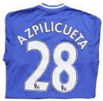 Cesar Azpilicueta Match Worn Chelsea Football Shirt Signed