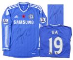Demba Ba Match Worn Chelsea Football Shirt Signed