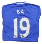 Demba Ba Match Worn Chelsea Football Shirt Signed