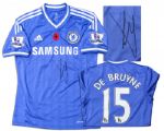 Kevin De Bruyne Match Worn Chelsea Football Shirt Signed