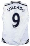 Roberto Soldado Match Worn Tottenham Hotspur Football Shirt Signed