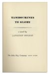 Rare Signed & Inscribed First Edition of Langston Hughes' Novel, ''Tambourines to Glory''