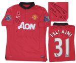 Marouane Fellaini Match Worn Soccer Jersey Signed