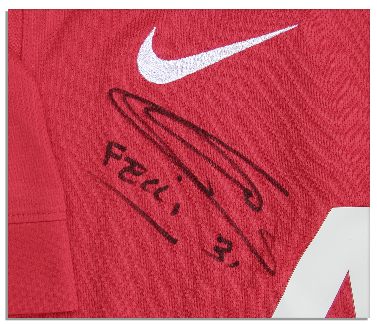 Lot Detail - Marouane Fellaini Match Worn Soccer Jersey Signed
