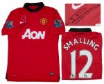 Smalling Match Worn & Signed Manchester United Football Shirt