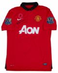 Smalling Match Worn & Signed Manchester United Football Shirt