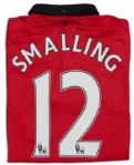Smalling Match Worn & Signed Manchester United Football Shirt