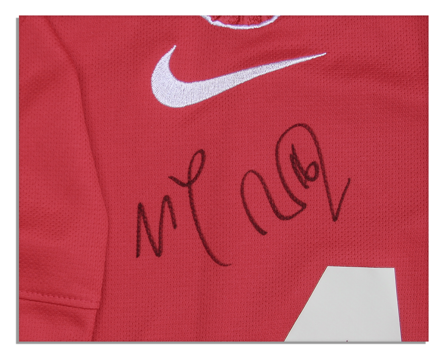 Lot Detail - Michael Carrick Manchester United Match Worn Shirt Signed