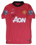 Adnan Januzaj Manchester United Match Worn Shirt Signed