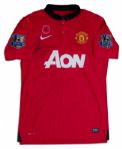 Phil Jones Match Worn Manchester United Shirt Signed